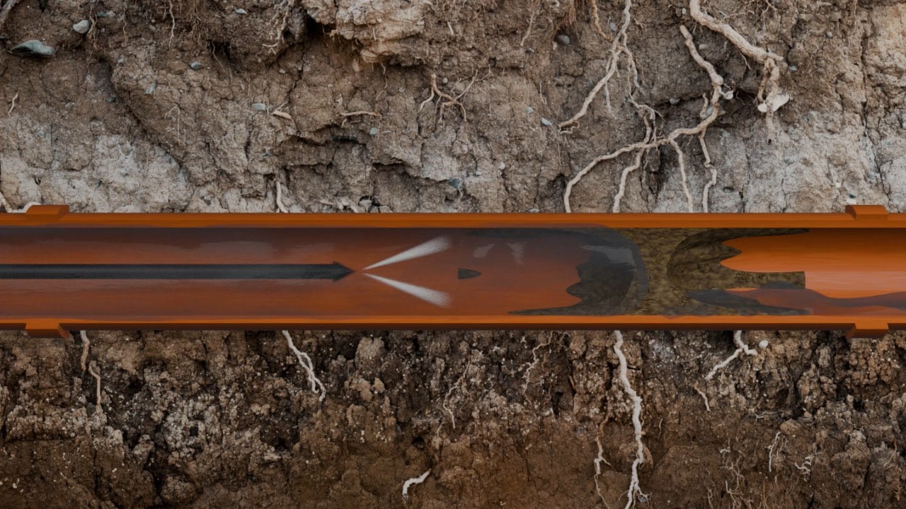 High pressure drain clearing